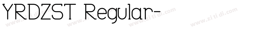 YRDZST Regular字体转换